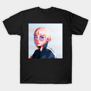 Pink hair girl T-Shirt